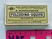 VINTAGE FOLCODINA - UQUIFA LAB pharmacy IN NEW UNOPENED BOX extra rare