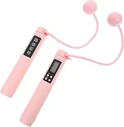 Totority 1Pair Ropeless Jump Rope with Counter Weighted Jump Rope for Fitness Training Cordless Skipping Rope with Weighted Balls for Cardio Workouts