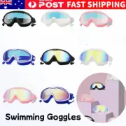 Swimming Goggles Adult Unisex Anti-fog Large Frame HD Adjustable Earbuds Strap