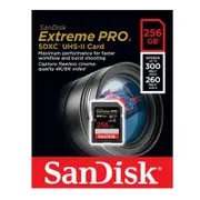 SD Card Sandisk Extreme Pro 256GB SDXC UHS-II Memory Card DSLR 4K Video 300MB/s