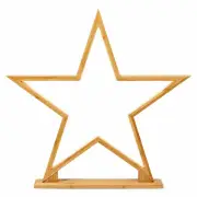 52cm Bamboo Star LED Table Desk Lamp Light Modern Designer - Natural