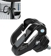 MOXRUQ Motorcycle Hanger Hook, Hanging Pothook Accessories for Scooter, Electric Scooter Hanger Gadget Bag Double Claw Hook, Helmet Luggage Bag Hook Holder for Moped Scooters Bicycles (Black)