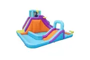 Inflatable Water Park Jumping Castle World Bouncer Trampoline Slide Play Pool Splash Game Toy Blow Up Outdoor