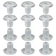 14PCS Venetian Blind Track End Caps Plastic Semi Transparent Bottom Rail Cover