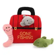 ZippyPaws Burrow, Fishing Tackle Box - Interactive Dog Toys for Boredom - Hide