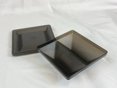 Vintage Tupperware Divided Dip & Chips Server Bowl 1386-3 W/ Lid New Unused