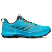 Saucony Men's Peregrine 13 Trail Running Shoe, Agave/Basalt, 12