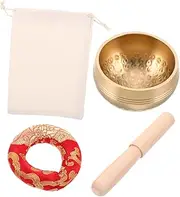 NULYLU Singing Bowl Set Meditation Sound Bowl Yoga Accessories Retro Singing Bowls Musical Instruments Meditation Bowl Antique Singing Bowls Mini Singing Bowl Meditation Yoga Bowl