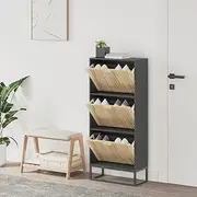 Shoe Cabinet White 52x25x120 cm Engineered Wood,Shoe Storage Organiser,Cupboard Storage Footwear Stand Rack,Home Hallway Furniture 546(Black)