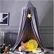 Princess Bed Canopy for Girls Bedding Room Decor Round Lace Mosquito Net Play Tent Castle Reading Nook Canopies Yarn Dome Netting