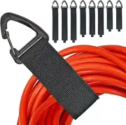 8Pcs Extension Cord Holder for Garage Organization Straps with Triangle Buckle