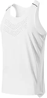 [yuksok] Men's Workout Tank Tops, Gym Muscle Tee Bodybuilding Fitness Sleeveless T Shirts, Quick Dry Vest Athletic Tops Running Shirt