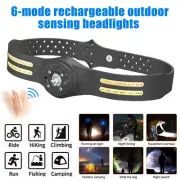 LED Headlamp USB Rechargeable Headlight Torch Work Light Bar Head Band Lamp