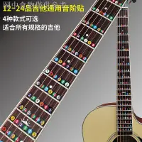 在飛比找蝦皮購物優惠-12.9 新款熱賣 吉他指板貼面板貼音標貼音位貼吉他初學音階
