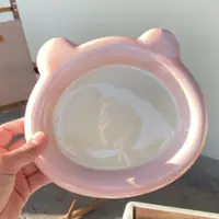 在飛比找ETMall東森購物網優惠-胖嘟嘟手繪水彩小熊陶瓷盤(20cm)