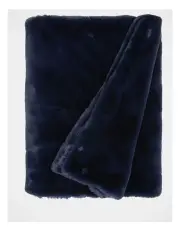 [Heritage] Amelie Faux Fur Throw in Blue