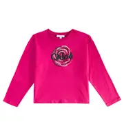 [Chloe Kids] Chloé Kids Logo cotton top Y 4 pink