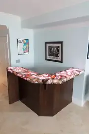 Natural Pink Agate Counter Slab Top Agate Restaurant & Bar Cyber Monday Sale