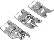 YEQIN 3 Pieces Stitch in Ditch Foot and 1/4 Inch Quilting Patchwork Presser Foot Set Suitable for Singer, Brother, Euro-Pro, Janome and More Household Multi-Function Sewing Machines