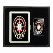 FUNNY ZOMBIE D9 CIGARETTE CASE / WALLET & LIGHTER GIFT SET