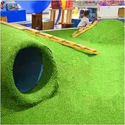 Artificial Grass Turf Synthetic Artificial Grass Turf, High Density Engineering Enclosures Rooftop Turf Faux Grass, Drainage Pet Dog Artificial Grass Mat， Cuttable Carpet, 1/1.5cm Thick