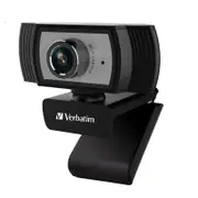 Verbatim 1080P Full Hd Webcam Black/Silver Fhd 1920X1080, 2.0 Mega Pixels