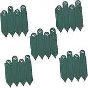 BESPORTBLE Herb Garden Picket Fence 5pcs Plastic Landscape Fencing Garden Bed Corner Brackets Easy Install Decorative Edging Border