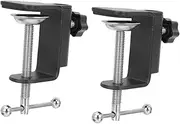 UPKOCH 2Pcs Desk Clamp Durable Table Retaining Clips for Sturdy Microphone Mounting Flat Surfaces Base Support for Home Office Use