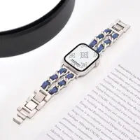 在飛比找蝦皮商城優惠-奢華金屬錶帶女士鍊式手鍊兼容 Apple Watch Ult