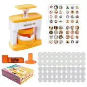 Button Maker Badge Machine DIY Toys Button Badge Pin Presser with 48 Badges