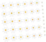 SEWACC 40pcs Embroidered Cloth Patch Mini Iron on Patches Sew on Patches for Jackets Clothing Decoration Tiny Iron on Patches Floral Applique Patches Embroidered Daisy Appliques