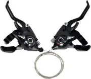 Shifter Shift Lever 3x7 21 Bicycle Brake and Lever Combo Set with Gear Shift Cab