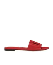 Dolce Gabbana DG Cut Out Slides 35,36,36.5 Red