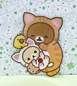 【震撼精品百貨】RILAKKUMA SAN-X 拉拉熊懶懶熊 透明貼紙-貓C#20178 震撼日式精品百貨