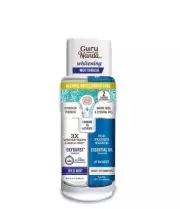 GuruNanda Teeth Whitening Dual Barrel Mouthwash- Alcohol Free & Fluoride Free, W