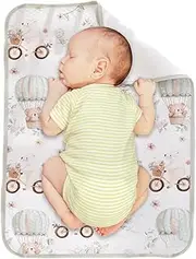Baby Changing Mat,Changing Pad Cover Waterproof | Washable Bassinet Pee Liner Mat for Potty Training Bedwetting Solution Nursery Setup Overnight Protection