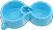 Double Dog Bowls with Water Bottle Attachment Automatic Feeder for Food Water Convenient Pet for Dogs and Cats Easy to Clean Design
