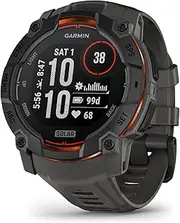 [Garmin] Instinct 3, 50mm, Solar, Black Bezel with Charcoal Band