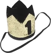 Happyyami Dog Birthday Party Crown Hat for Small Medium Large Pets Lightweight Comfortable Headwear Fit for Boys Celebrations Adorable Dog Birthday Decorations