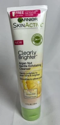 Garnier Skin Active Clearly Brighter Arian Nut Gentle Exfoliating Cleanser 4.7Oz