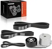 A-Premium Engine Serpentine Belt Drive Kit Compatible with Chevrolet Silverado 1500 2014-2018, Tahoe 15-19, Suburban 15-19 & GMC Sierra, Yukon & Cadillac Escalade ESV