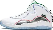 [Jordan] Mens Air 10 Wings Ck4352 103 Size, White/Clover-chrome-black, 10 US