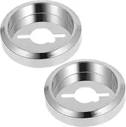 MINAOLULUS 2pcs Plastic Stove Knob Base Covers for Gas Stove Durable Knob Plates with Smooth Rotation Easy Installation for Kitchen Appliances