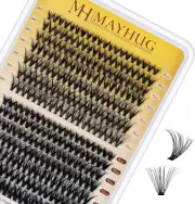 Mayhug Lash Clusters 280Pcs Wispy Cluster Lashes 35D+45D DIY Individual Lashe...