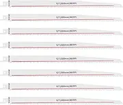 VGOL 8Pcs S1411DF BIM Reciprocating Saw Blade Cutting Saw Blades Multi-Purpose Saw Blades Accessories for Automobile Manufacturing Shipbuilding Aviation Furniture