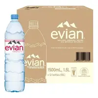 在飛比找樂天市場購物網優惠-Evian 天然礦泉水 1500毫升 X 12入 (6組)