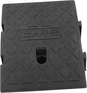 VINTORKY Heavy Duty Car Door Step Ramp Wheelchair Accessible Plastic Threshold Mat Outdoor Use Car Ramp Loading Ramp Black