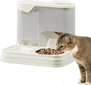 Cat Water Dispenser,Water Dispenser and Feeder for Dogs | Pet Feeding Container Bowl for Indoor Outdoor Travel Vacation Home