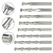 Woodworking Flat End Mill Illing Cutter Router Bit 2 Flutes Carbide Cutting