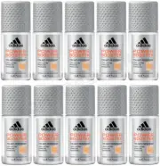 10 ADIDAS MEN POWER BOOSTER 72H Protection Antiperspirant Roll On Deodorant 50ml